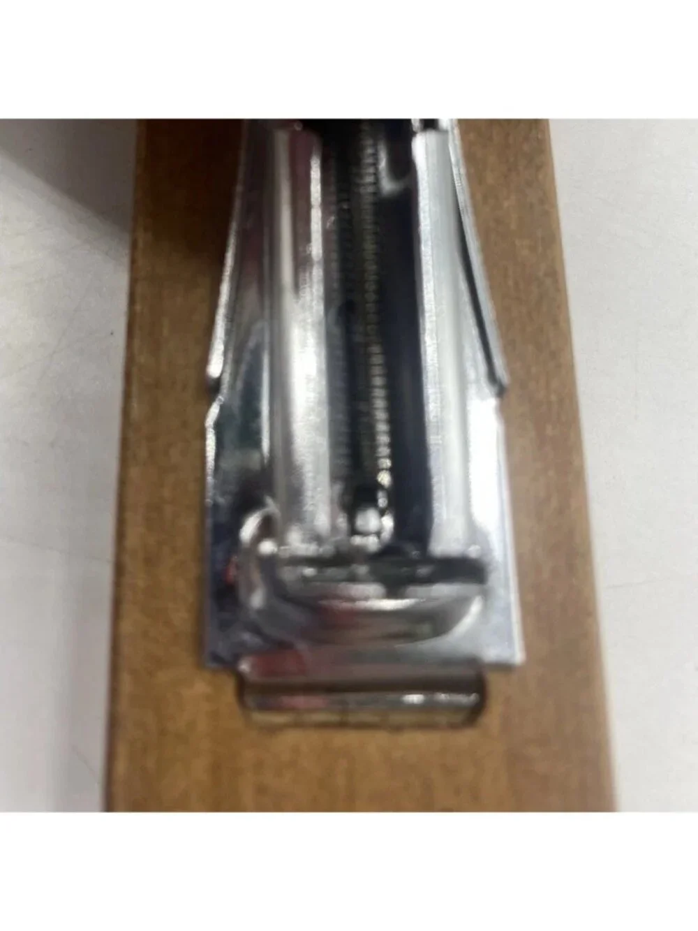 Anthropologie Green Wood Grasshopper Mini Stapler Office Desk Decor Collectible